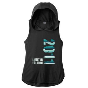 Limited Edition Birthday Made In 2011 Funny Gift Ladies PosiCharge Tri-Blend Wicking Draft Hoodie Tank