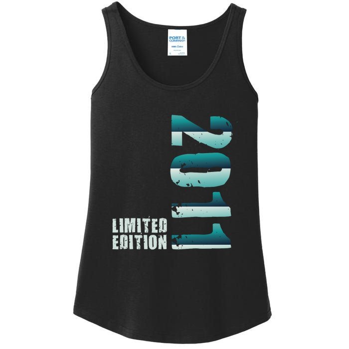 Limited Edition Birthday Made In 2011 Funny Gift Ladies Essential Tank