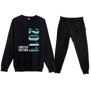 Limited Edition Birthday Made In 2011 Funny Gift Premium Crewneck Sweatsuit Set