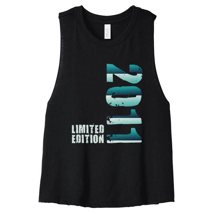 Limited Edition Birthday Made In 2011 Funny Gift Women's Racerback Cropped Tank