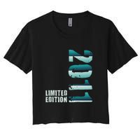 Limited Edition Birthday Made In 2011 Funny Gift Women's Crop Top Tee