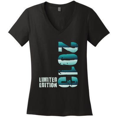 Limited Edition Birthday Made In 2013 Funny Gift Women's V-Neck T-Shirt