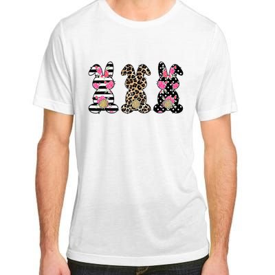 Leopard Easter Bunny Rabbit Trio Cute Easter Adult ChromaSoft Performance T-Shirt