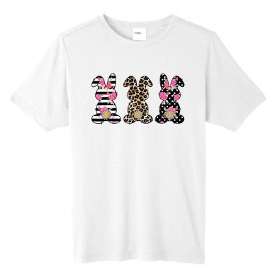 Leopard Easter Bunny Rabbit Trio Cute Easter Tall Fusion ChromaSoft Performance T-Shirt