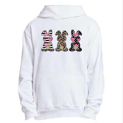 Leopard Easter Bunny Rabbit Trio Cute Easter Urban Pullover Hoodie