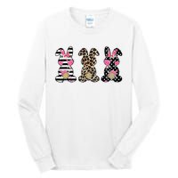 Leopard Easter Bunny Rabbit Trio Cute Easter Tall Long Sleeve T-Shirt