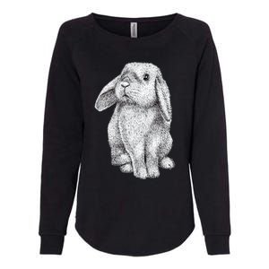 Lop Eared Bunny Rabbit Cute Funny Gift Womens California Wash Sweatshirt