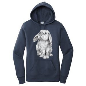 Lop Eared Bunny Rabbit Cute Funny Gift Women's Pullover Hoodie