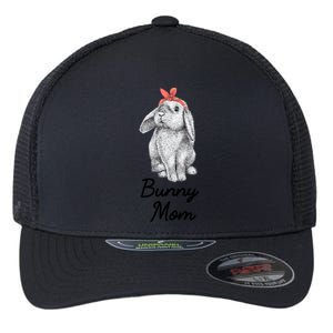 Lop Eared Bunny Rabbit Mom Drawing Gift Flexfit Unipanel Trucker Cap