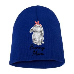 Lop Eared Bunny Rabbit Mom Drawing Gift Short Acrylic Beanie