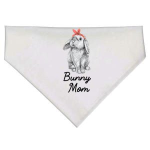 Lop Eared Bunny Rabbit Mom Drawing Gift USA-Made Doggie Bandana