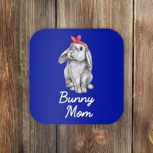 Lop Eared Bunny Rabbit Mom Drawing Funny Gift Coaster