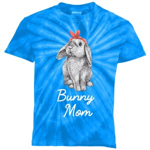 Lop Eared Bunny Rabbit Mom Drawing Funny Gift Kids Tie-Dye T-Shirt