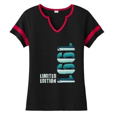 Limited Edition Birthday Made In 1991 Funny Gift Ladies Halftime Notch Neck Tee