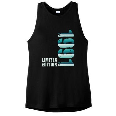 Limited Edition Birthday Made In 1991 Funny Gift Ladies PosiCharge Tri-Blend Wicking Tank