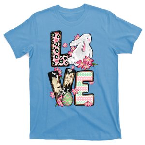 Love Easter Bunny With Egg Cute Design T-Shirt