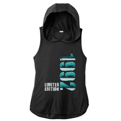 Limited Edition Birthday Made In 1992 Funny Gift Ladies PosiCharge Tri-Blend Wicking Draft Hoodie Tank