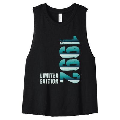 Limited Edition Birthday Made In 1992 Funny Gift Women's Racerback Cropped Tank