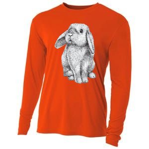 Lop Eared Bunny Rabbit Cute Gift Cooling Performance Long Sleeve Crew