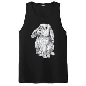 Lop Eared Bunny Rabbit Cute Gift PosiCharge Competitor Tank