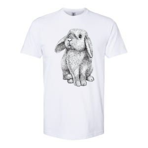 Lop Eared Bunny Rabbit Cute Gift Softstyle CVC T-Shirt