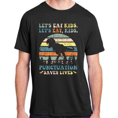 Lets Eat Boy Punctuation Saves Lives Adult ChromaSoft Performance T-Shirt