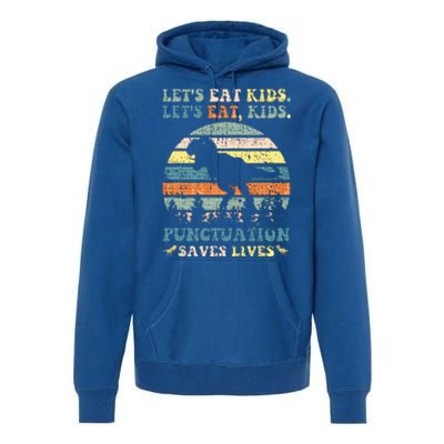 Lets Eat Boy Punctuation Saves Lives Premium Hoodie