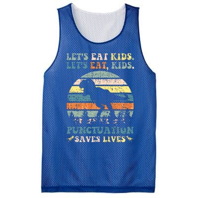 Lets Eat Boy Punctuation Saves Lives Mesh Reversible Basketball Jersey Tank