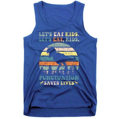 Lets Eat Boy Punctuation Saves Lives Tank Top