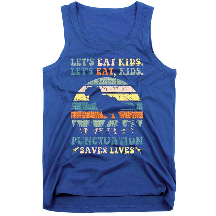 Lets Eat Boy Punctuation Saves Lives Tank Top