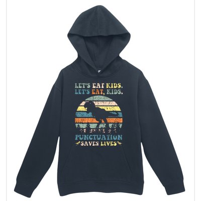 Lets Eat Boy Punctuation Saves Lives Urban Pullover Hoodie