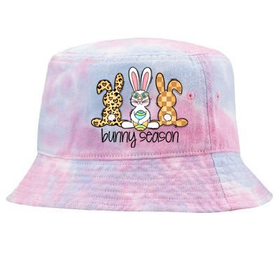 Leopard Easter Bunny Season Rabbit Trio Cute Easter Day Tie-Dyed Bucket Hat