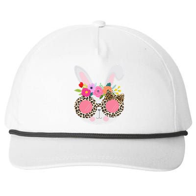 Leopard Easter Basket Stuffer Bunny Face Snapback Five-Panel Rope Hat