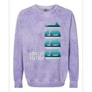 Limited Edition Birthday Made In 1999 Funny Gift Colorblast Crewneck Sweatshirt