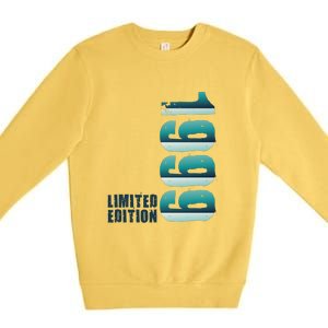 Limited Edition Birthday Made In 1999 Funny Gift Premium Crewneck Sweatshirt