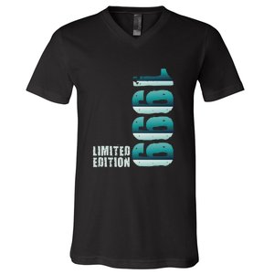 Limited Edition Birthday Made In 1999 Funny Gift V-Neck T-Shirt