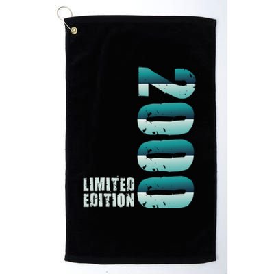 Limited Edition Birthday Made In 2000 Funny Gift Platinum Collection Golf Towel