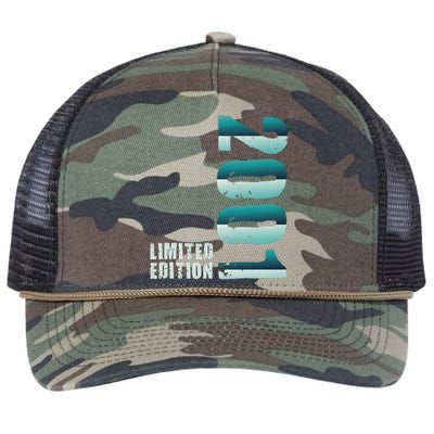 Limited Edition Birthday Made In 2001 Funny Gift Retro Rope Trucker Hat Cap