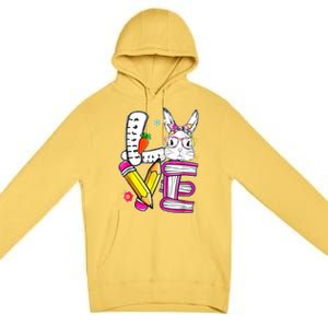 Love Easter Bunny School Premium Pullover Hoodie