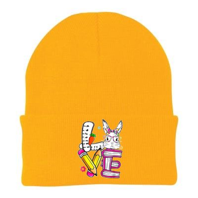 Love Easter Bunny School Knit Cap Winter Beanie