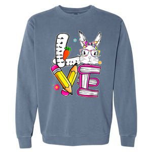 Love Easter Bunny School Garment-Dyed Sweatshirt