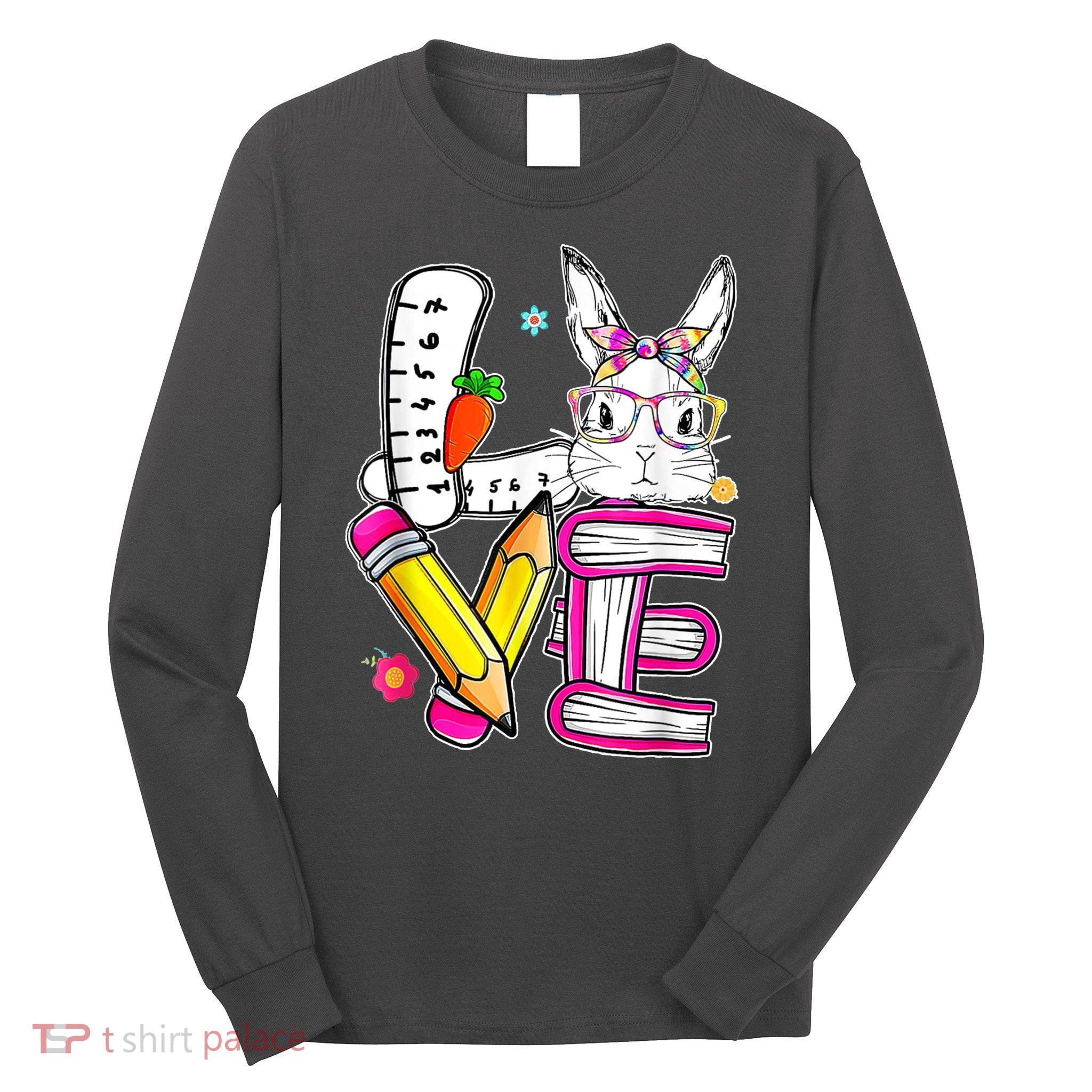 Love Easter Bunny School Long Sleeve Shirt