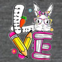 Love Easter Bunny School Backpack