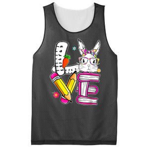 Love Easter Bunny School Mesh Reversible Basketball Jersey Tank