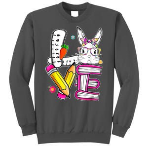 Love Easter Bunny School Tall Sweatshirt