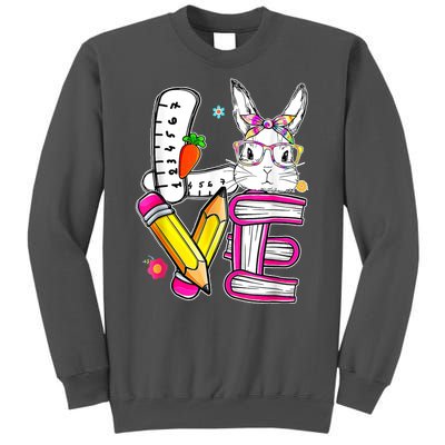 Love Easter Bunny School Tall Sweatshirt