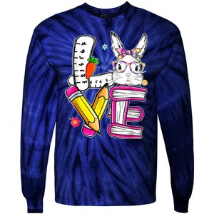 Love Easter Bunny School Tie-Dye Long Sleeve Shirt