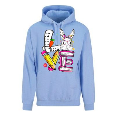 Love Easter Bunny School Unisex Surf Hoodie