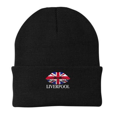 Liverpool England British Flag Lips Beanie