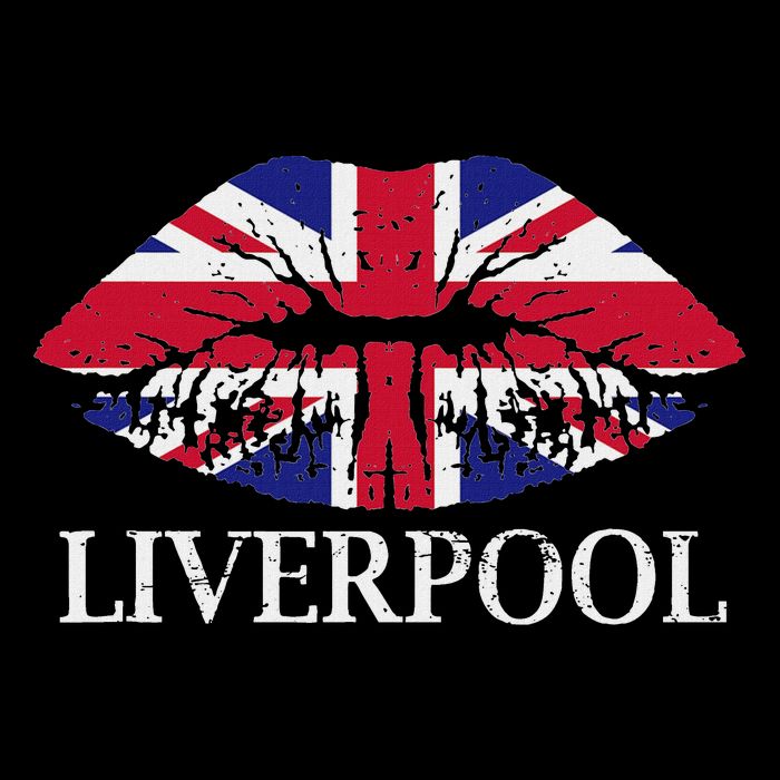 Liverpool England British Flag Lips 16 in Basic Backpack
